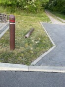 Foto: Poller heraus gerissen 